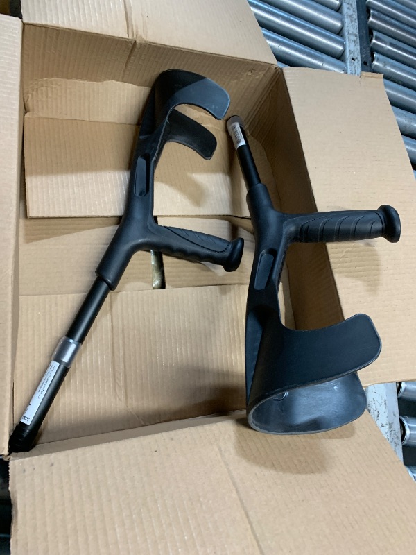 View 3 of *** MISSING THE ADJUSTABLE LEG PIECES ***
PEPE Mobility Folding Forearm Crutches