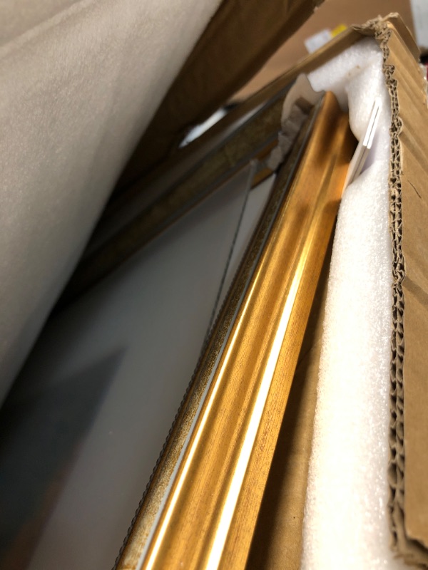 View 2 of ***DAMAGED - SEE NOTES/PICTURES*** Golden State Art Ornate 16x20 Picture Frame, Vintage Gold