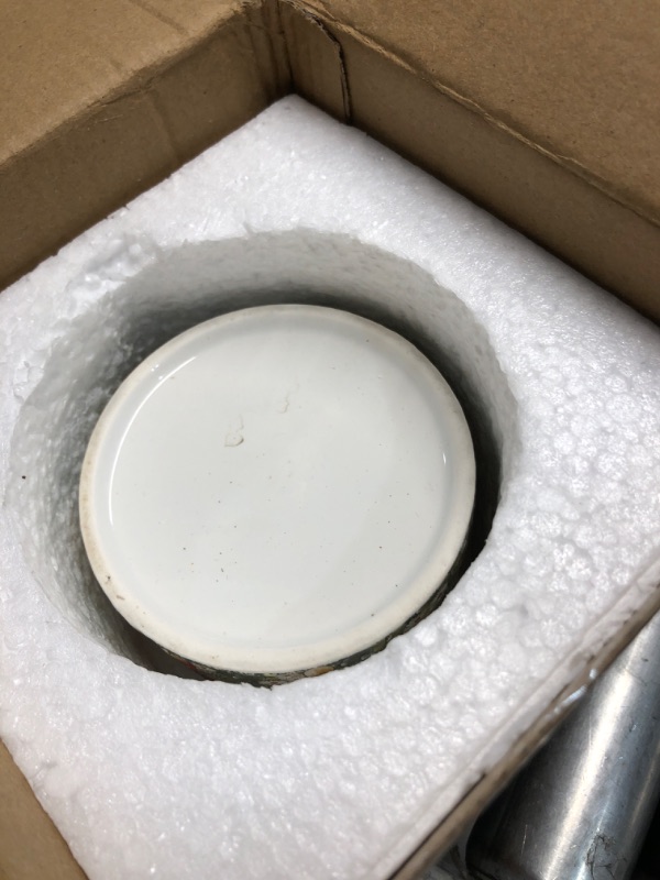 View 3 of ***MISSING LID*** Fungi Fun Mushroom Butter Crock - Airtight Ceramic Butter Container , Red