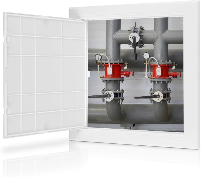 View 1 of ***STOCK PHOTO FOR REFERENCE ONLY***
Drywall Access Panel. Plastic Wall Hole Cover for Ceiling Plumbing
Invisible and Seamless Look, Easy to Install, Paintable Surface, Hide Wire and Valve, for Attics Bathroom Drywall