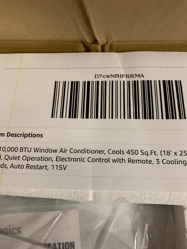 View 3 of ***factory sealed***LG 10,000 BTU Window Air Conditioner