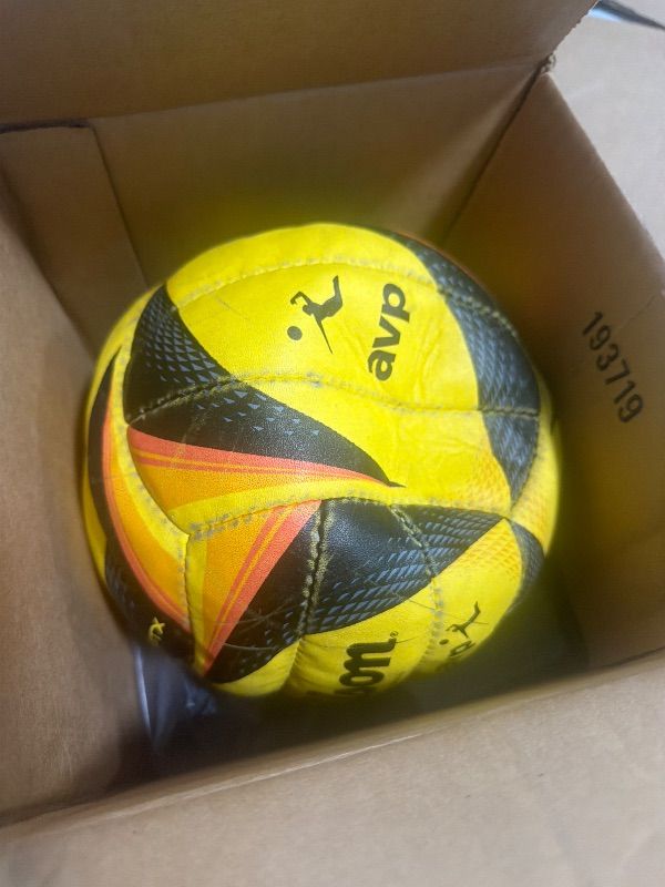 View 3 of [See notes] WILSON AVP OPTX Game Volleyball - Official Size, Yellow/Black
