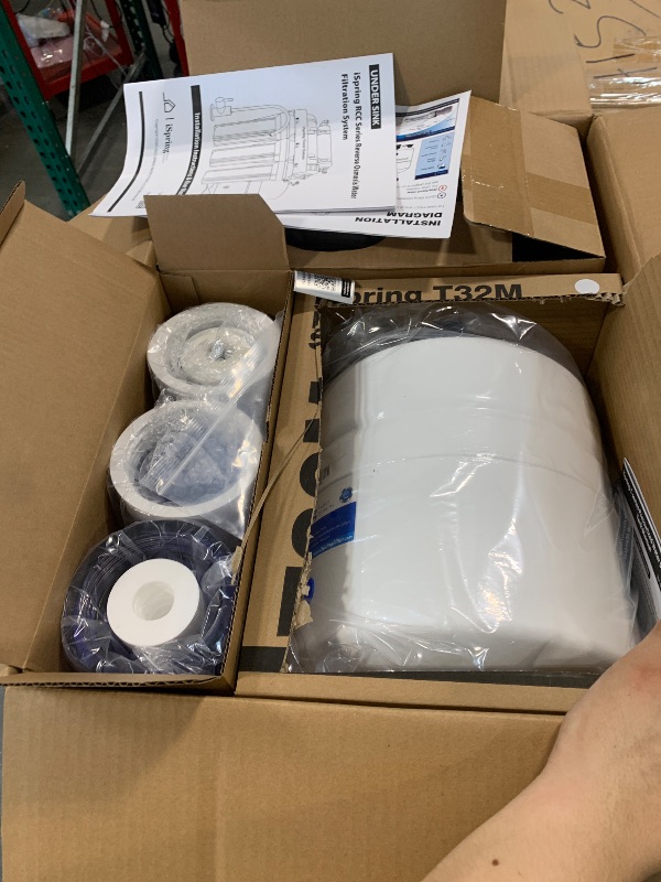 Photo 1 of **FACTORY SEALED****
iSpring RCC7AK-BLK, NSF/ANSI 58 Certified, Alkaline 6-Stage Reverse Osmosis System with Stylish Black RO Faucet, pH+ Remineralization RO Water Filter System Under Sink