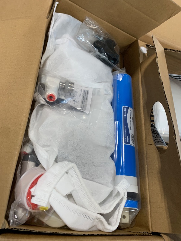 Photo 1 of **FACTORY SEALED****
iSpring RCC7AK-BLK, NSF/ANSI 58 Certified, Alkaline 6-Stage Reverse Osmosis System with Stylish Black RO Faucet, pH+ Remineralization RO Water Filter System Under Sink