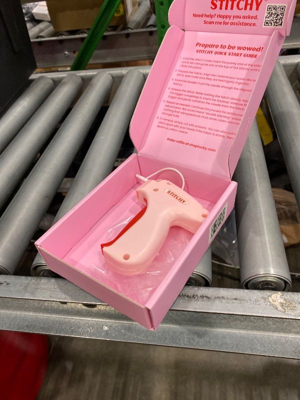 Photo 1 of [MISSING PARTS] Stitchy No-Sew Hemming Tool- Easy, Portable, Professional-Grade Tagging Gun for Quick, Temporary Hems on Pants, Skirts, Dresses, and Sleeves