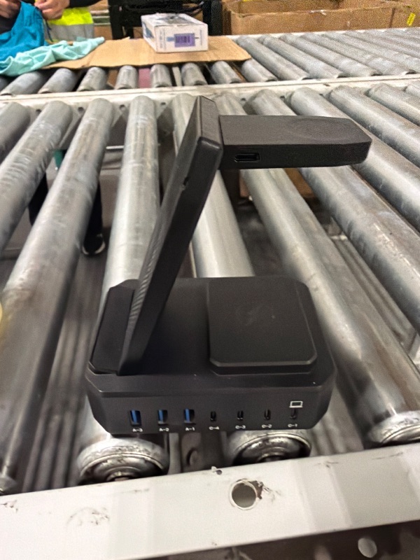 Photo 1 of [Defective] 300W Charging Station for Multiple Devices Apple,10 in 1 Wireless Charger for iPhone,GaN III USB C 65W PD Fast Charging Stand Dock for MacBook,iWatch&Airpods (Wireless Charging Only for Apple) **MISSING charging cable**