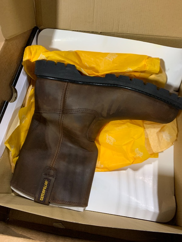 Photo 1 of **ONLY 1 BOOT**  CAT Men's Revolver Pull-on Steel Toe Construction Boot, Brown, 10