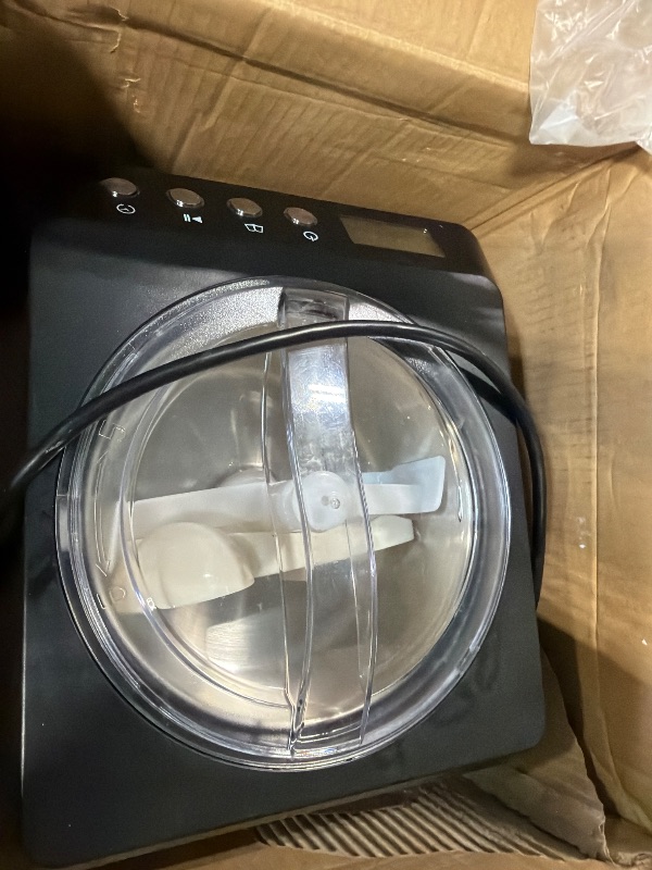 Photo 1 of ***used **Whynter Ice Cream Maker Machine Automatic 2.1 Qt. Upright with Built-In Compressor, LCD Digital Display & Timer, No Pre-Freezing, ICM-201SB, Stainless Steel