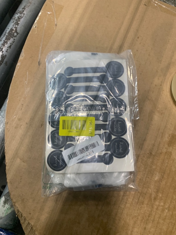 Photo 1 of (200Pcs)100pcs Translucent Plastic Bags/Bakery Bags with 100pcs Hand made Stickers for Cookie Cake Chocolate Candy Snack Wrapping Good for Bakery Party Supplies