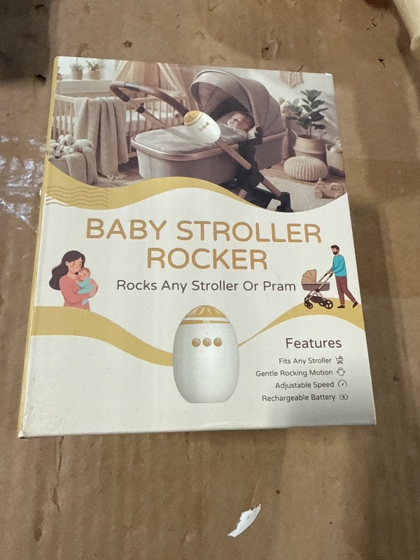 Photo 1 of ***BROKEN, SOLD FOR PARTS*** Baby Stroller Rocker with Adjustable Vibration Speed and 11 Soothing White Noise, Hands-Free Rechargeable Sleep Soother Rocker, Portable Accessories for Strollers & Cribs, Essential Baby Gear