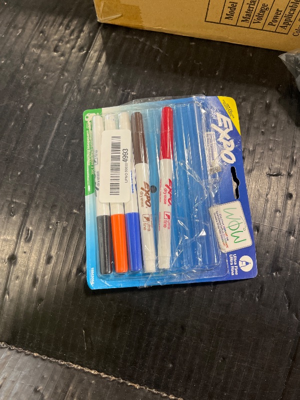 View 2 of ]MISSING MARKERS] EXPO Dry Erase Markers, Low Odor Ink, Assorted Colors, Ultra Fine Tip, 8 Count - Whiteboard, Calendar, Organization, School Supplies
