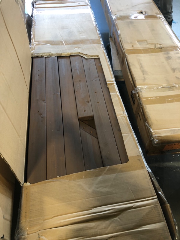 Photo 1 of **PARTIAL SET 3/4 BOXES**
Backyard Discovery Cedar Cove Wood Swing Set with Spiral Tube and Wave Slide, Clubhouse, Toy Grill, Snack Bar, Rock Wall, Belt Swings, Web Swing, Balcony,Chalkboard, Ladder,Outdoor Playset 10 Years