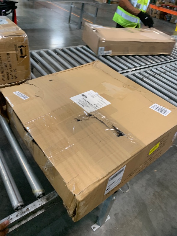 Photo 1 of ***NOT FUNCTIONAL***Amazon Basics 20" High Velocity Industrial Cooling Floor Fan with 3 Speeds, Tilt Head, ETL-Listed Safety Compliance, Metal Housing and Blades, for Commercial Space/Garage/Gym, 125W, Black