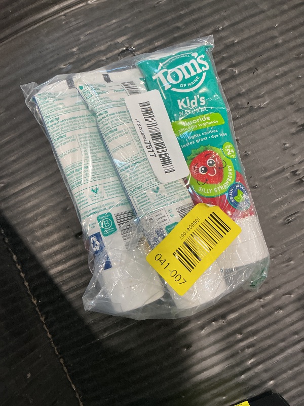 View 2 of *See Clerk Notes* Tom’s of Maine Natural Kids Fluoride Toothpaste Variety Pack, 3 Pk, 5.1 oz