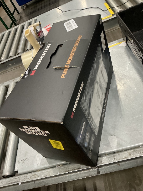 Photo 1 of [SOLD FOR PARTS][WON'T TURN ON] Monster Adventurer Max Portable Bluetooth Speaker, IPX7 Waterproof Wireless Speaker with Double Subwoofer Rich Bass, 100W Stereo Loud Sound with 24H Playtime for Outdoor, Beach, Gold