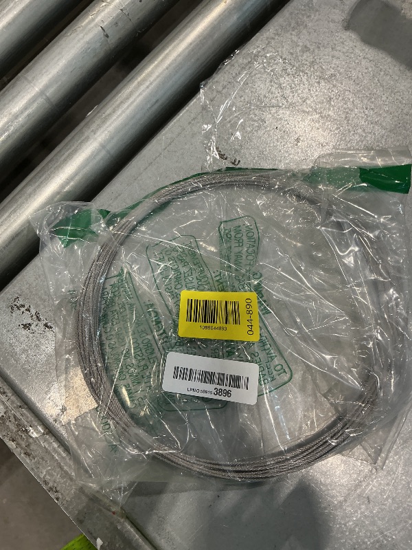 Photo 1 of 1/16 Wire Rope, 100FT 304 Stainless Steel Cable with 50Pcs Crimp Sleeves, Aircraft Grade, 7x7 Strand, 368lbs Breaking Strength, for Garden Trellis, Clothesline, Railing,Trellis