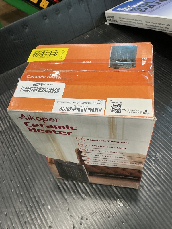 View 2 of [SOLD FOR PARTS] Aikoper Space Heater, 1500W Electric Portable with Thermostat