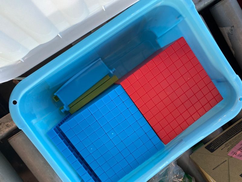 View 3 of [MISSING PARTS] JUGGPENG Base Ten Blocks Math Kit (137 Pcs)