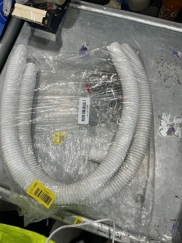 Photo 1 of 1.25" x 41in Pool Hoses Set for Above Ground Pools – Pool Pump Replacement Hose with Clamps, Compatible with Intex, Coleman, Summer Waves Pool Pumps & Filters (2 PACK White)