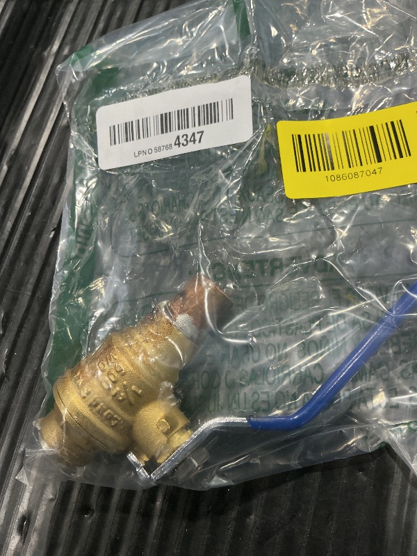 Photo 1 of 1 Pack XFITTING 1/2" Sweat Ball Valve, Full Port