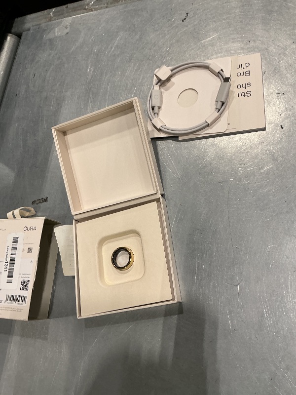 Photo 1 of [GOLD] Oura Ring 5 - Gold - Size 10 - World’s Smallest Smart Ring - Sleep, Activity, Women’s Health, AI Advisor, 1 Week of Battery Life, Size Before You Buy, Android & iOS Compatible