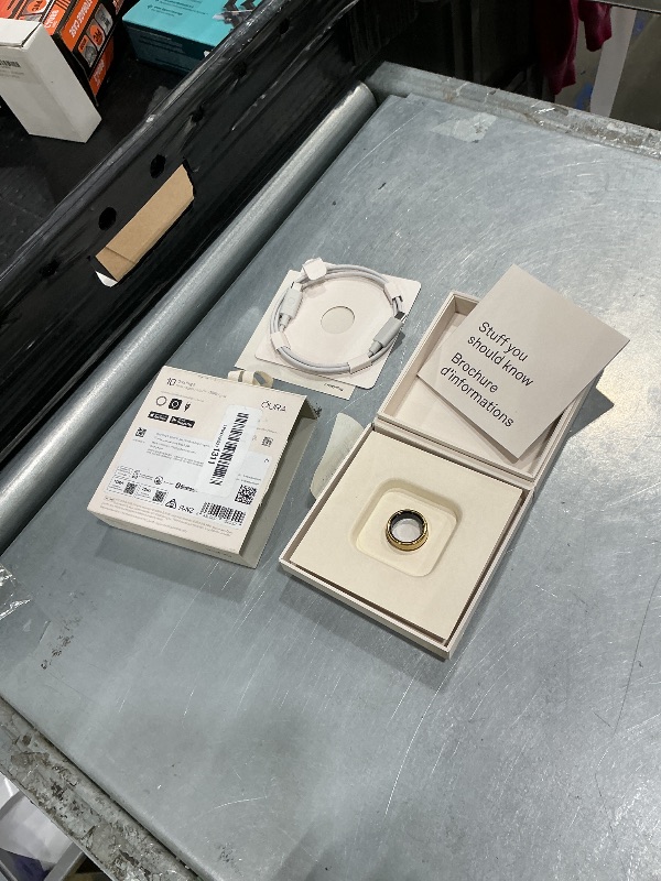 Photo 1 of [GOLD] Oura Ring 5 - Gold - Size 10 - World’s Smallest Smart Ring - Sleep, Activity, Women’s Health, AI Advisor, 1 Week of Battery Life, Size Before You Buy, Android & iOS Compatible