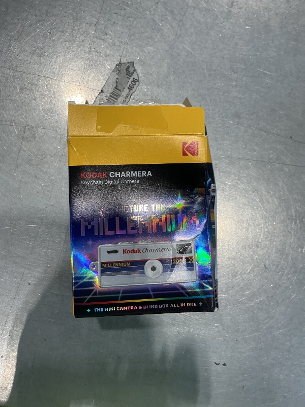 Photo 1 of [DAMAGED] KODAK CHARMERA Keychain Digital Camera Blind Box Millennium Single Box (1PC),Mini Camera,Digicam,Video Recording,Bag Charm,1.6 Megapixels,Micro SD Card Slot,for Beginners Teens&Adults