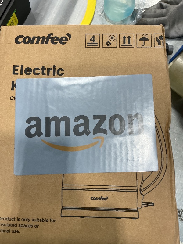 Photo 1 of **See Clerk Notes**COMFEE' Glass Electric Kettle, 1.7L Fast Boil with LED Indicator