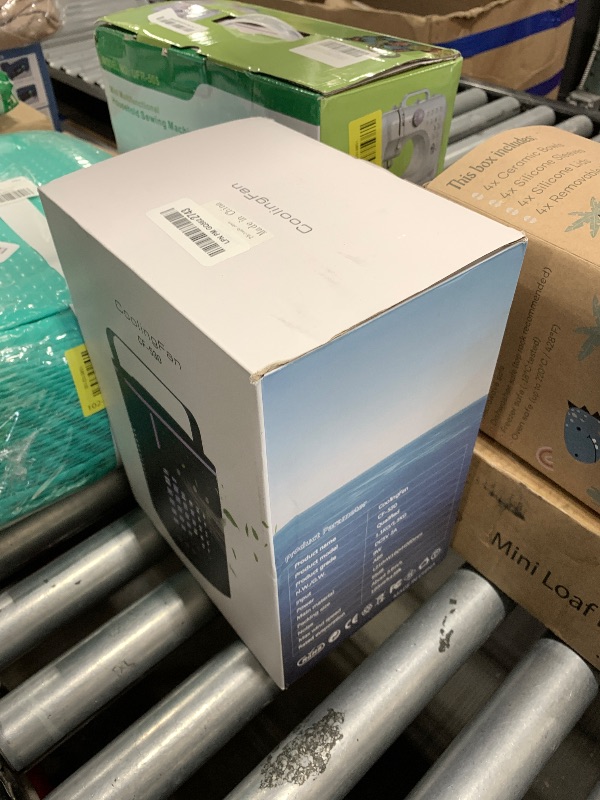 Photo 1 of Portable Air Conditioners, 3 Speeds Rechargeable Evaporative Air Cooler With 5000 mAh Batterie, 7-Color LED Light, 2 Cool Mist & 2-8H Timer, Personal Cooling Fan Air Conditioner for Room Car Office