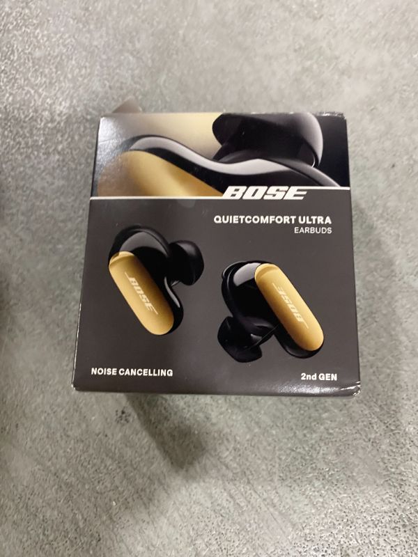 View 3 of Bose QuietComfort Ultra Earbuds (2nd Gen) - Wireless Noise Cancelling Earbuds with Mic, Immersive Audio, USB-C Charging, Up to 6 Hours Battery, IPX4 Rating, Desert Gold - Limited Edition Color