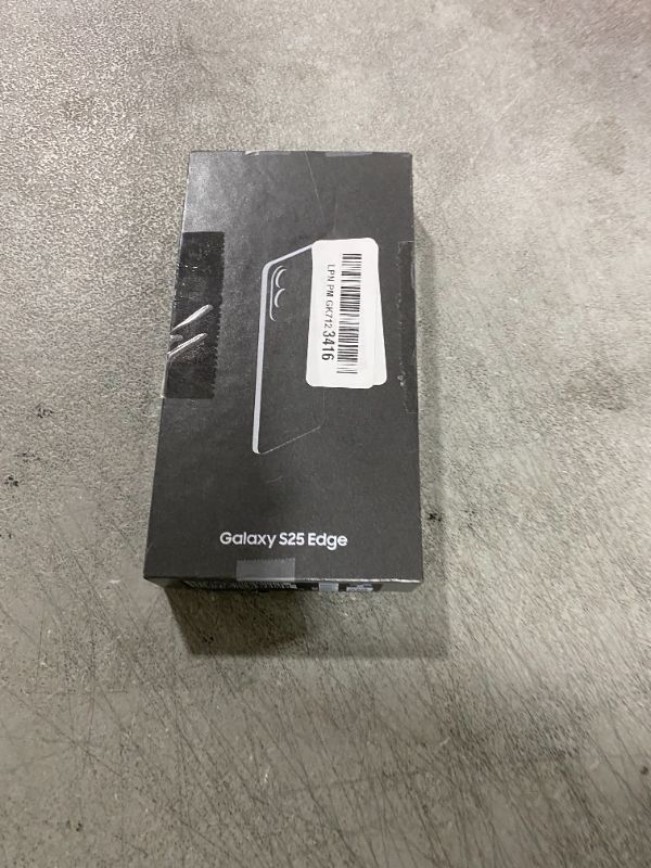 Photo 1 of Samsung Galaxy S25 Edge Phone, 256 GB AI Smartphone, Unlocked Android, Night Video, Fast Processor, ProScaler Display, All-Day Battery, 2025, US 1 Yr Manufacturer Warranty, Titanium JetBlack