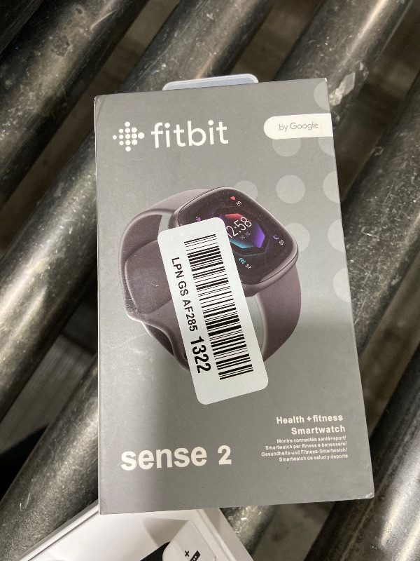 View 2 of Fitbit Sense 2 Advanced Health and Fitness Smart Watch (Grey/Graphite) with Manage Stress, ECG, SpO2, GPS, 2 Sizes Bands, Bundle with Charger Dock, Wall Adapter, 2 Screen Protectors & PremGear Cloth