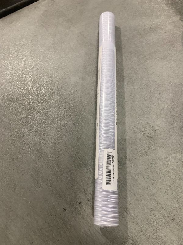 View 2 of Haton Reeded Frosted Glass Window Film 17.5" x 78.7"