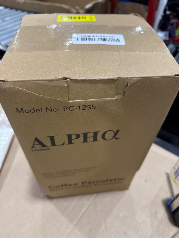 Photo 1 of ALPHA LIVING 12-Cup Electric Coffee Percolator