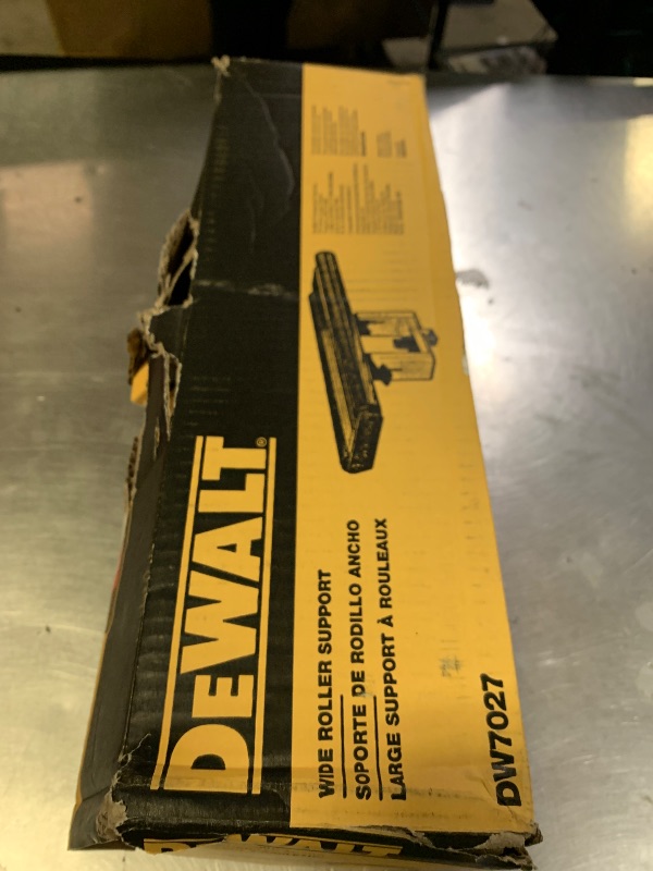 Photo 1 of DEWALT Miter Saw Stand Wide Roller Work Support Attachment (DW7027) Large