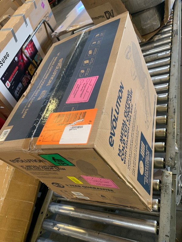 Photo 1 of Evolution S355CPSL – Heavy Duty 14 Inch Metal Cutting Chop Saw W/ 14 Inch Carbide-Tipped Blade | Dry Cut | Miter 45° | Chop Saw For Cutting Metal – Accurate. Powerful. Reliable
