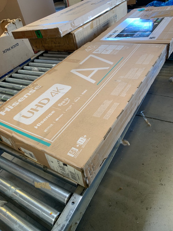Photo 1 of Hisense 43" Class A7 Series (43A7NF) 4K UHD Smart Fire TV, Voice Remote with Alexa, Wide Color Gamut, HDR10+, Dolby Vision, Dolby Atmos, Game Mode, ALLM, Stream Live TV Without Cable