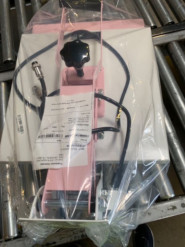 Photo 1 of VEVOR Heat Press, 15 x 15 in Digital Heat Press Machine, Slide Out Heat Transfer Machine, Fast and Even Heating, 2-Layer Insulation Cotton, Heat Transfer Machine for T-Shirts/Bags/Pillows, Pink