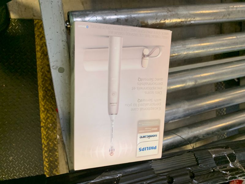 Photo 1 of Philips Sonicare DiamondClean 9900 Prestige Electric Toothbrush - with SenseIQ Technology and Advanced AI App, 5 Brushing Modes, 3 Intensity Levels, Charging Travel Case, Champagne, BD9001AZ