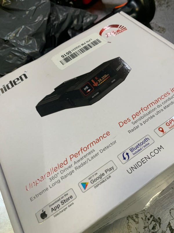 Photo 1 of Uniden R8W (new Model) Extreme Long Range Laser/Radar Detector, 360° Awareness, Directional Arrows, Wi-Fi, Bluetooth, GPS, Real-Time Voice Alerts, Red Light & Speed Camera Alerts, R/TACH App