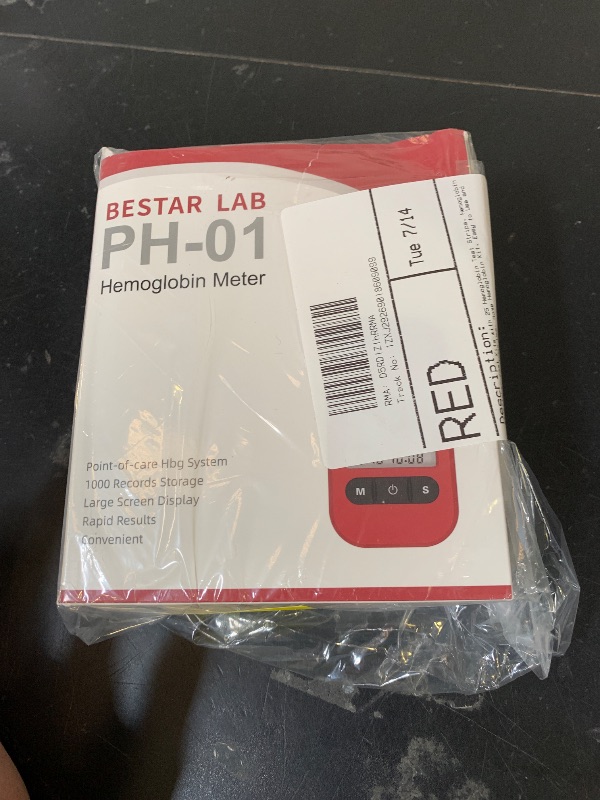Photo 1 of Hemoglobin Test Kits with 25 Hemoglobin Test Strips, Hemoglobin Test Meter Kit for Home Use, Home Hemoglobin Tester, Easy to Use and Read.
