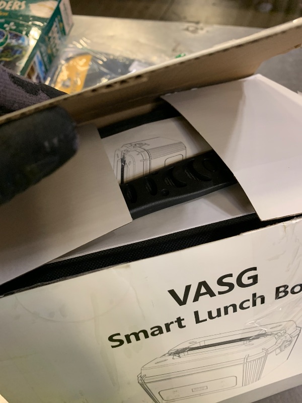View 3 of VASG 2026 Upgraded Cordless Heated Lunch Box for Adults, XXL 5.1-Cup Electric Lunch Box with 360° Surround Rapid Heating, 12000mAh Portable Food Warmer with Timer, LCD Display for Office & Car
