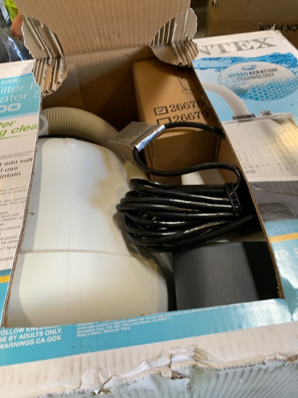 Photo 1 of INTEX Krystal Clear 2,100 GPH Sand Filter Pump and Pool Saltwater System