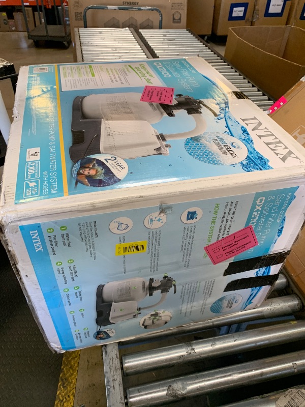 Photo 1 of INTEX Krystal Clear 2,100 GPH Sand Filter Pump and Pool Saltwater System
