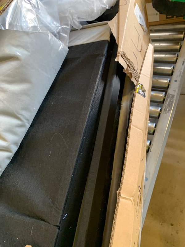 Photo 1 of Trygoal Sleeper Sofa Bed with Adjustable Backrest & Side Pockets, Gray