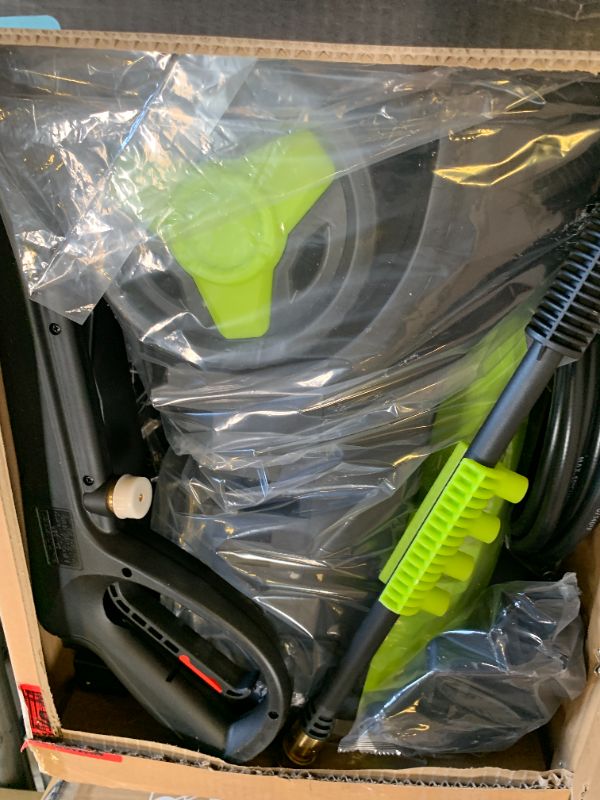 Photo 1 of Pressure Washer, Power Washer with 4 Quick Connect Nozzles 1 Foam Cannon, High Pressure Cleaning Machine for Cars/Fences/Driveways/Patios/Farms/Home Cleaning(Bright Green)
