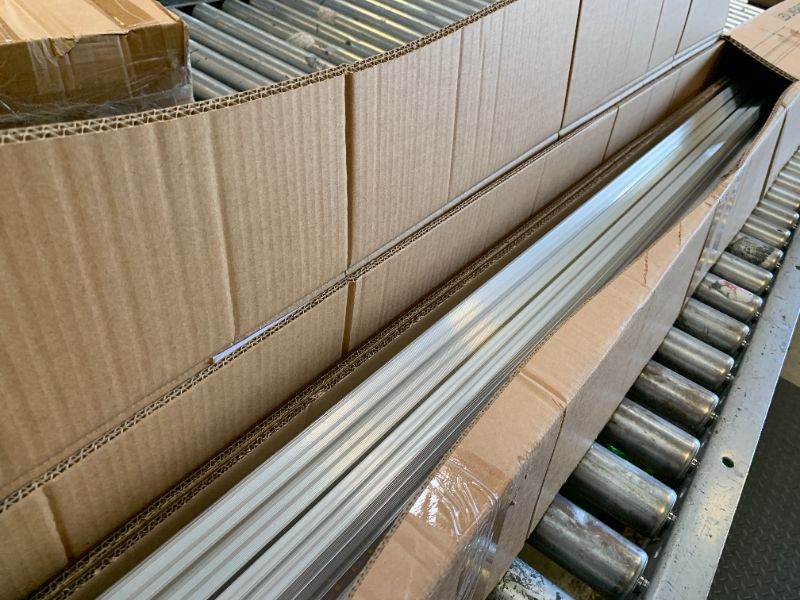 Photo 1 of HYPERLITE 8FT LED Linear Strip Light Fixture: 80/70/60W LED Shop Lights 3500K/4000K/5000K CCT Selectable 1-10V Dimmable UL Listed 130lm/w Commercial LED Shop Lights for Garage Warehouse 4pack