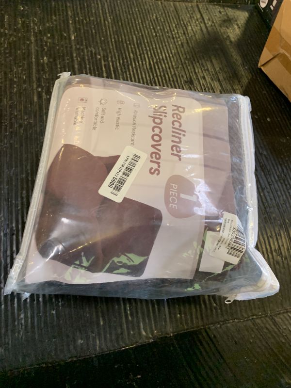 View 2 of KEKUOU Recliner Chair Covers, 1-Piece Lazy Boy Recliner Covers, Chocolate