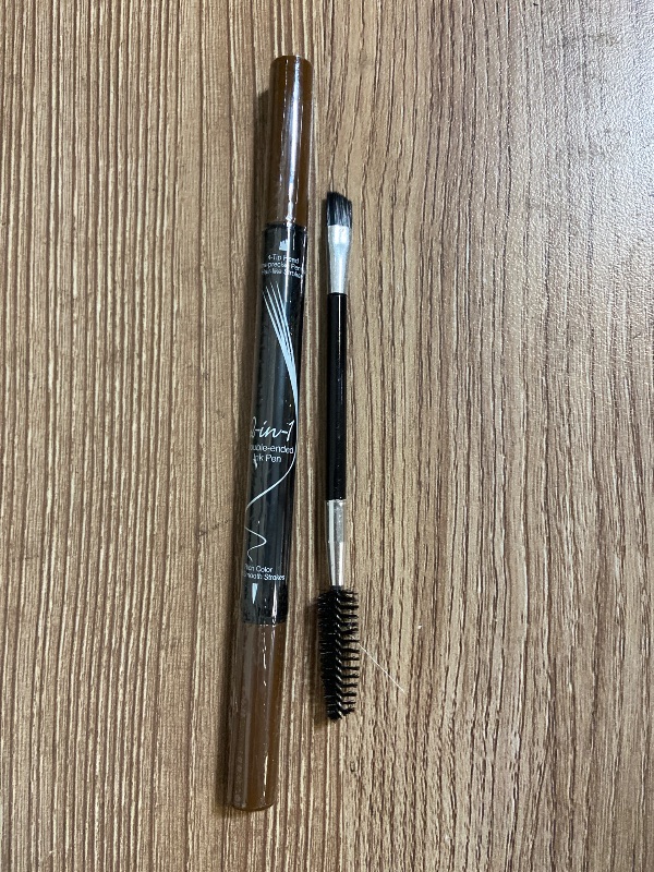 Photo 1 of Eyebrow Pen, 2-in-1 Dual-Ended Microblading Eyebrow Pencil, Magical Faux Brow Pen with 4-Fork-Tip & Precise Brush-Tip Create Natural Hair-Like Brow, Waterproof, Stay on All Day, Light Brown, 1Pcs