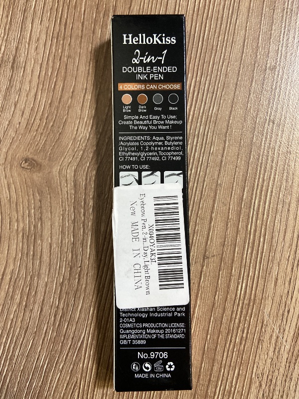 Photo 1 of Eyebrow Pen, 2-in-1 Dual-Ended Microblading Eyebrow Pencil, Magical Faux Brow Pen with 4-Fork-Tip & Precise Brush-Tip Create Natural Hair-Like Brow, Waterproof, Stay on All Day, Light Brown, 1Pcs